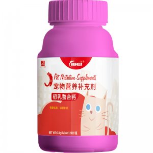 乐施菩施康初乳螯合钙片猫咪120片/瓶