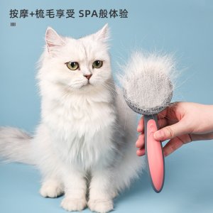 派可为宠物自洁针梳猫犬（粉色绿色灰色三色）