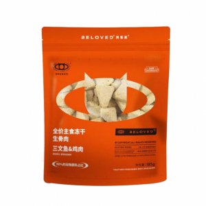 信元 贝乐芙全价三文鱼鸡肉主食冻干生骨肉粮猫犬185g