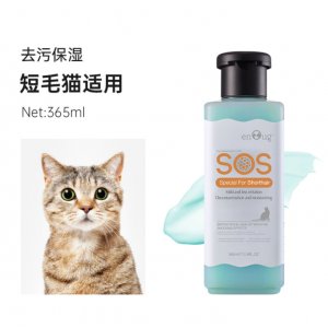 逸诺SOS猫用系列365ML浓缩型留香沐浴露短毛专用