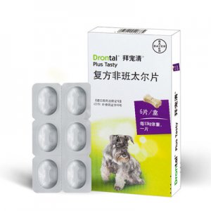 拜耳金毛泰迪犬宠物边牧拜宠清驱虫药6片