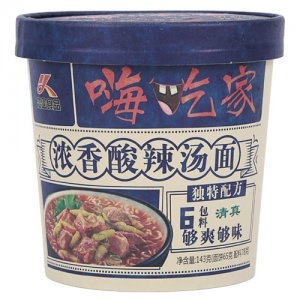 恋圆食品嗨吃家浓香酸辣汤面盒装