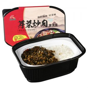 恋圆食品芽菜炒肉盖浇饭盒装