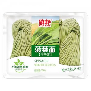 鲜邦菠菜面半干面350g