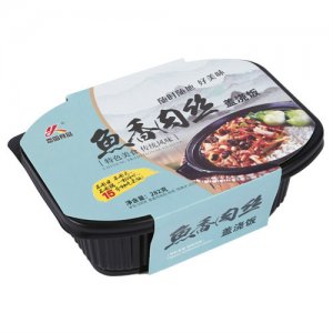 恋圆食品鱼香肉丝盖浇饭盒装