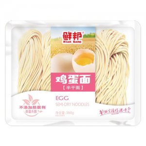 鲜邦鸡蛋面半干面350g