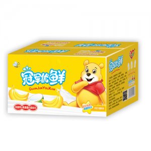 初元冠军优鲜乳酸菌饮料黄箱装