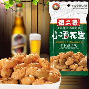 傻二哥小酒花生乡村烧烤味105g