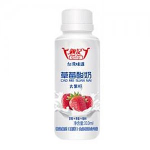 親记台湾味道草莓味大果粒酸奶310mlx12
