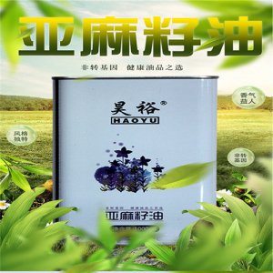 昊裕铁盒亚麻籽油 1L