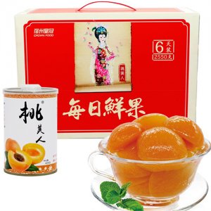桃美人每日鲜果杏罐头礼盒装