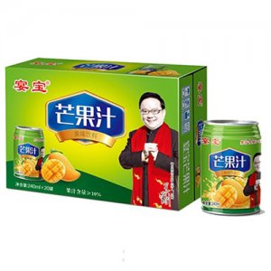 宴宝芒果汁240ml