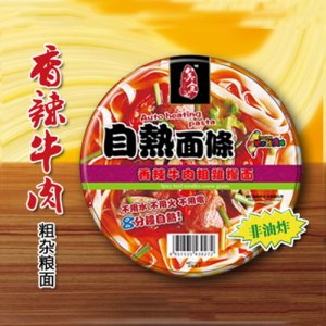 美食记自热香辣牛肉粗杂粮面