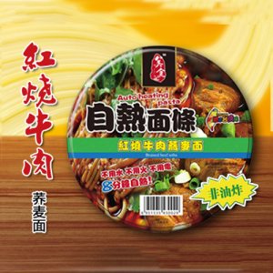 美食记自热红烧牛肉荞麦面