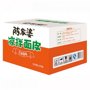 陈家婆凉拌面皮芝麻酱味箱装