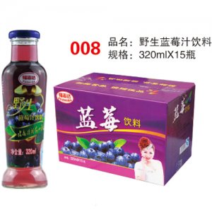 福志达野生蓝莓汁饮料320mlX15