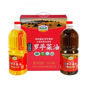 醉自然菜籽油礼盒2Lx2PET瓶装