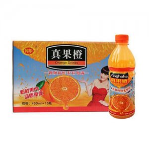 闻乐真果橙果汁450mlx15