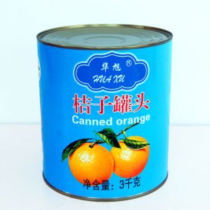 华旭橘子罐头3000g