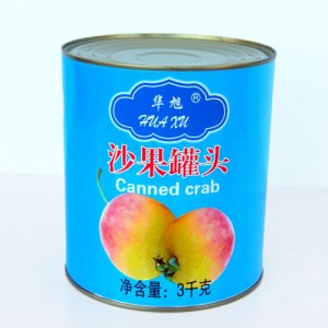 华旭沙果罐头3000g