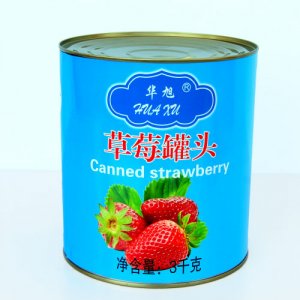 华旭草莓罐头3000g