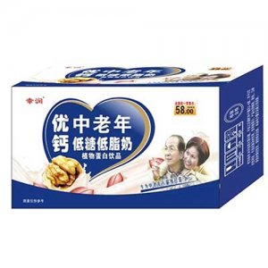 幸润优钙中老年低糖低脂奶