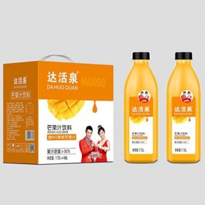 达活泉鲜榨芒果汁1.15Lx6
