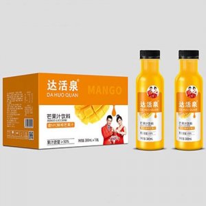 达活泉鲜榨芒果汁380mlx15