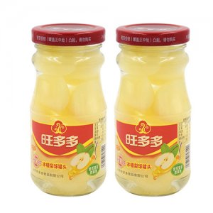 旺多多冰糖梨球罐头248g