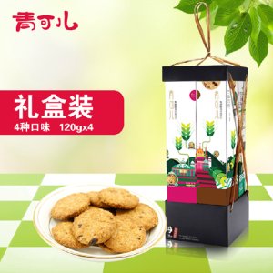青可儿青稞膳食纤维饼干礼盒装