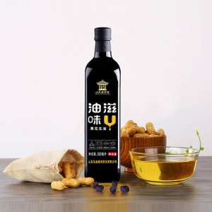 玉皇油滋U味黑花生油500mL