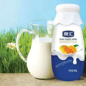 席汇原味酸奶黄桃燕麦酸奶饮品300ml