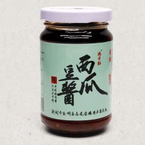 鸿洋红西瓜豆酱罐装香辣味230g