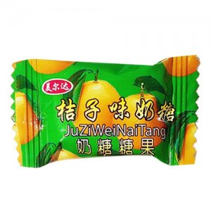 美尔达桔子味奶糖
