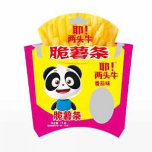 耶！两头牛脆薯条番茄味15g