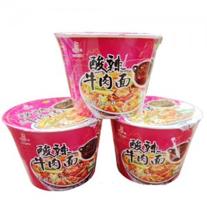 强筋酸辣牛肉面