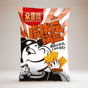 众昱佳虎状元锅巴巴蜀香辣味105g