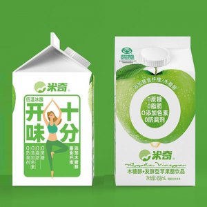 米奇木糖醇发酵型苹果醋饮品膳食纤维屋顶包装苹果醋