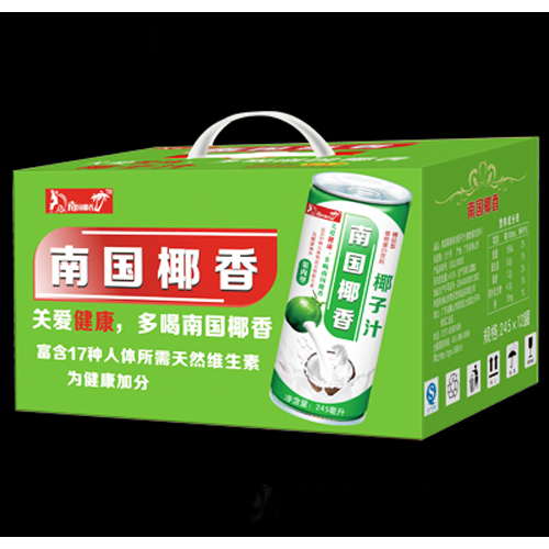 南国椰香迷彩生榨椰子汁箱装1.25l