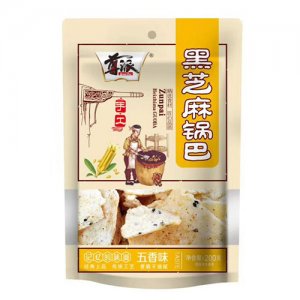 尊派黑芝麻锅巴五香味200g