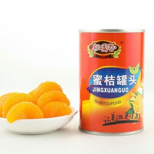 桃园春蜜桔罐头罐装
