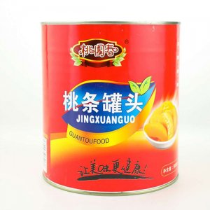 桃园春桃条罐头3000g