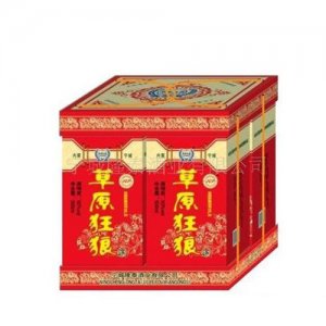 草原红福牌草原狂狼酒白酒