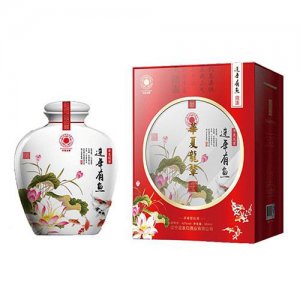 华夏龙辇国画酒连年有余