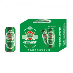 胜带啤酒绿500ml×12罐