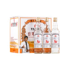 宝岛阿里山高粱酒银标口粮酒台湾58度清香醇正白酒600ml