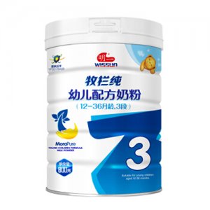 明一牧栏纯幼儿配方奶粉