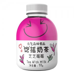 元气森林食品饱摇奶茶芝芝莓莓55g