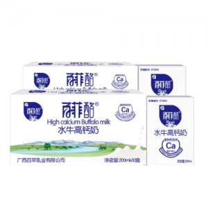 百菲酪水牛高钙奶200mlx10盒