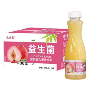 么么象益生菌蜜桃复合果汁饮料